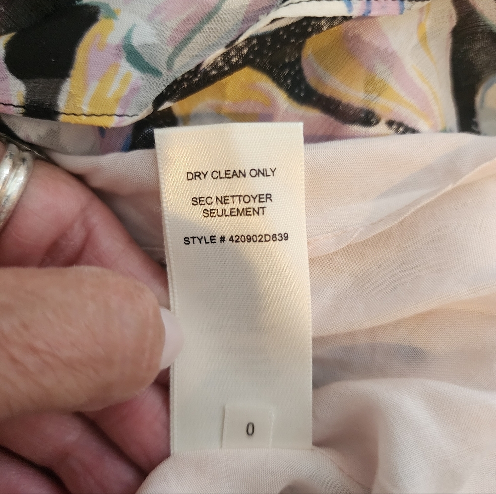 REBECCA TAYLOR NYC  BOW FLEUR MIDI  RUCHED DRESS SIZE 0 - Picture 8 of 17